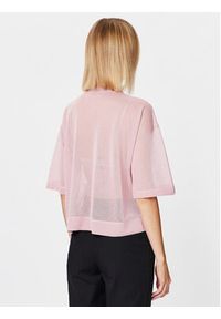 Sisley Sweter 1034M102Y Różowy Regular Fit. Kolor: różowy. Materiał: wiskoza #3