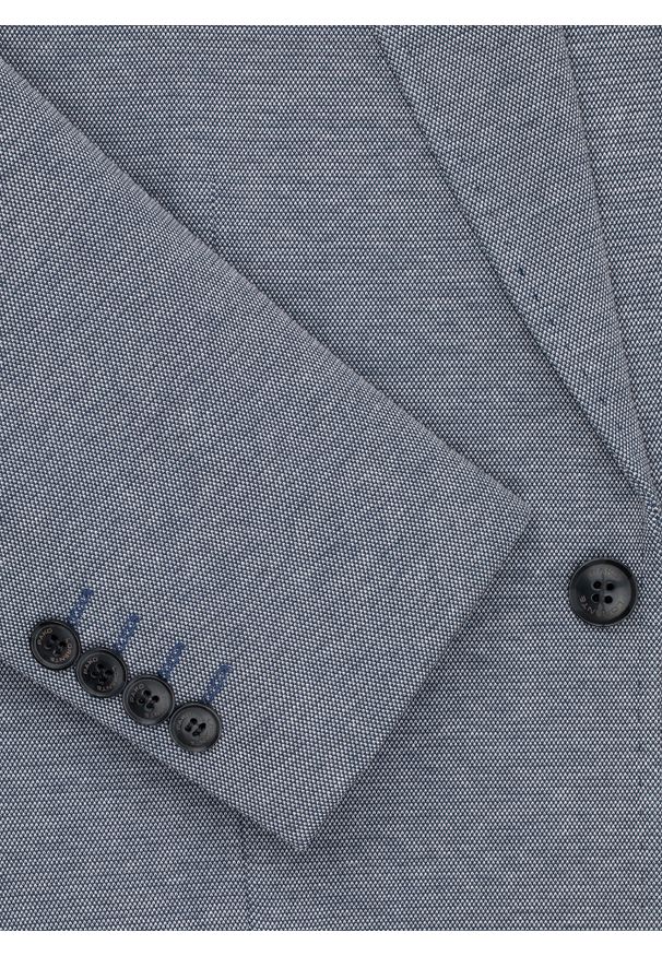 Pako Lorente - Szara marynarka melanż. Okazja: na co dzień. Kolor: szary. Materiał: dzianina, bawełna, poliester. Wzór: melanż. Sezon: wiosna. Styl: casual