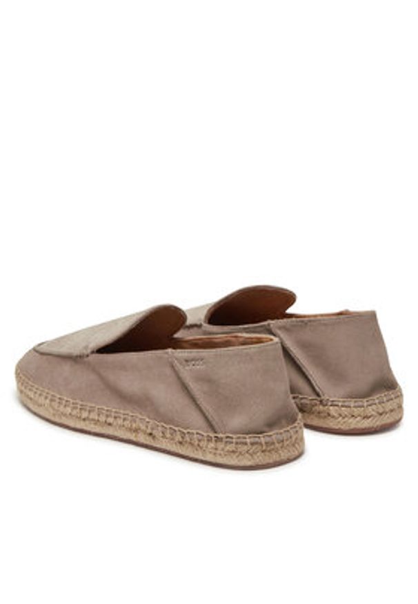 BOSS Espadryle Madeira Slon 50541781 Beżowy. Kolor: beżowy. Materiał: zamsz, skóra