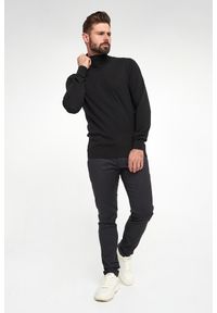 Emporio Armani - Golf męski wełniany EMPORIO ARMANI. Typ kołnierza: golf. Materiał: wełna