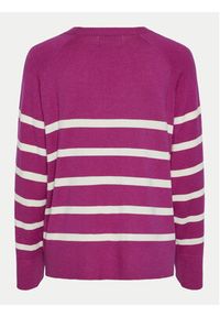 Pieces Sweter Sia 17146322 Różowy Regular Fit. Kolor: różowy. Materiał: syntetyk #2