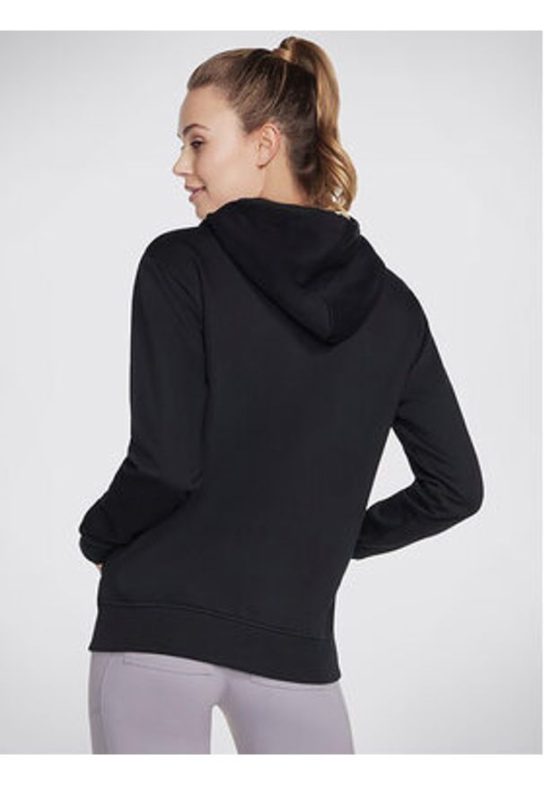 skechers - Skechers Bluza Signature Po Hoodie WHD116 Czarny Regular Fit. Kolor: czarny. Materiał: bawełna