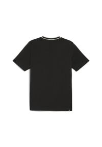 Puma - Męska koszulka z nadrukiem PUMA SQUAD PUMA Black. Kolor: czarny. Materiał: bawełna, materiał. Wzór: nadruk. Sport: fitness