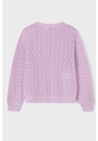 Mayoral sweter dziecięcy kolor fioletowy lekki. Okazja: na co dzień. Kolor: fioletowy. Materiał: dzianina. Wzór: gładki. Styl: casual #2
