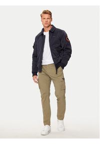 Aeronautica Militare Kurtka bomber 242AB2190CT3376 Granatowy Regular Fit. Kolor: niebieski. Materiał: syntetyk