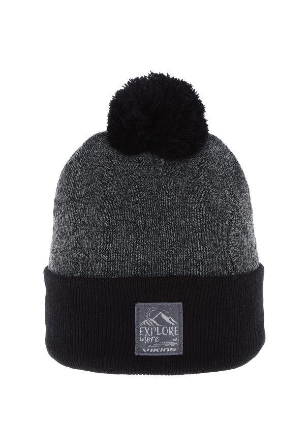 Czapka narciarska młodzieżowa Viking Tovis Lifestyle. Kolor: wielokolorowy, szary, czarny. Sezon: zima. Styl: młodzieżowy