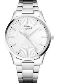 Zegarek Pierre Ricaud Zegarek męski Pierre Ricaud P91041.5113Q srebrny. Kolor: srebrny #1