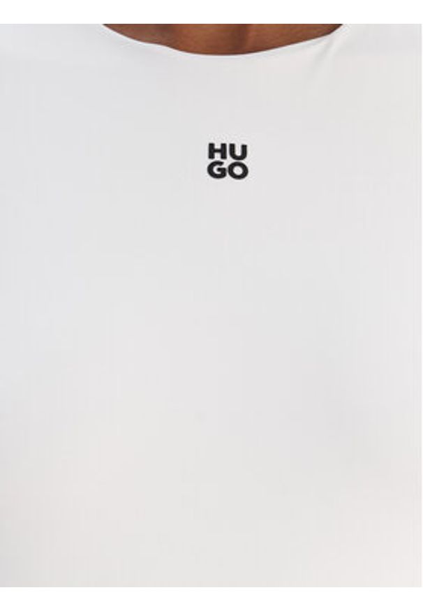 Hugo - HUGO Body Dasiel 50545196 Biały Slim Fit. Kolor: biały. Materiał: syntetyk