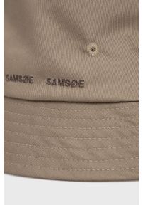 Samsoe & Samsoe - Samsoe Samsoe kapelusz kolor beżowy. Kolor: beżowy. Materiał: bawełna #4