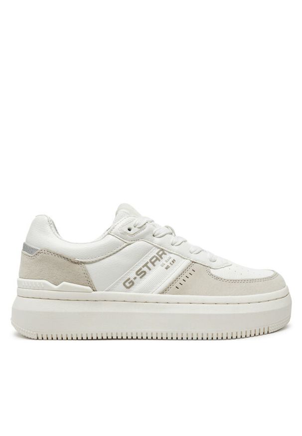 G-Star RAW - G-Star Raw Sneakersy Eve Bsc Lea W 2411 076501 Biały. Kolor: biały. Materiał: skóra