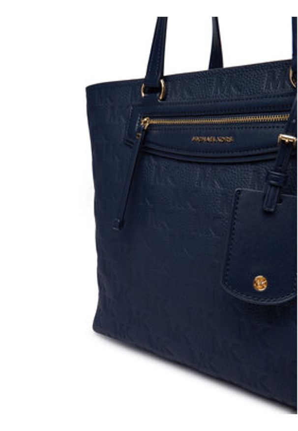 MICHAEL Michael Kors Torebka Jet Ser 30S6GTVT6B Granatowy. Kolor: niebieski. Materiał: skórzane