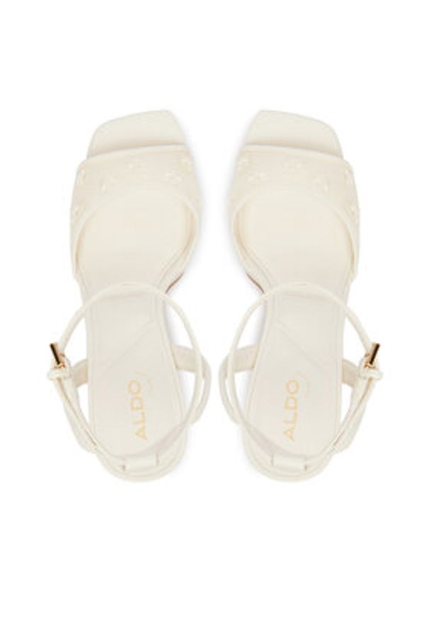 Aldo Sandały Chicglimmer 14296205 Biały. Kolor: biały. Materiał: materiał