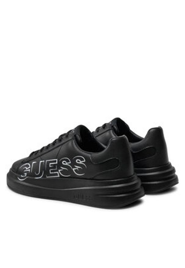 Guess Sneakersy FMPELB FAB12 Czarny. Kolor: czarny. Materiał: skóra