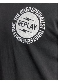 Replay T-Shirt M6488.000.22658LM Czarny Relaxed Fit. Kolor: czarny. Materiał: bawełna