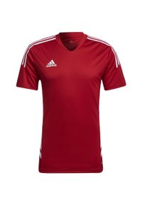 Adidas - Koszulka męska adidas Condivo 22 Jersey. Kolor: czerwony. Materiał: jersey