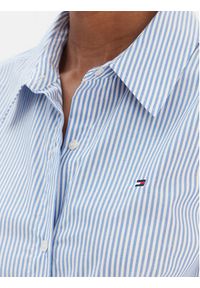TOMMY HILFIGER - Tommy Hilfiger Koszula Ess WW0WW47169 Niebieski Regular Fit. Kolor: niebieski. Materiał: bawełna #3