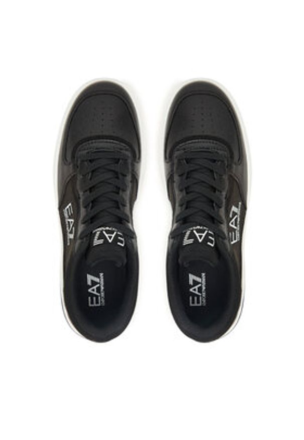 EA7 Emporio Armani Sneakersy 7X000338 AF18614 MC001 Czarny. Kolor: czarny. Materiał: skóra