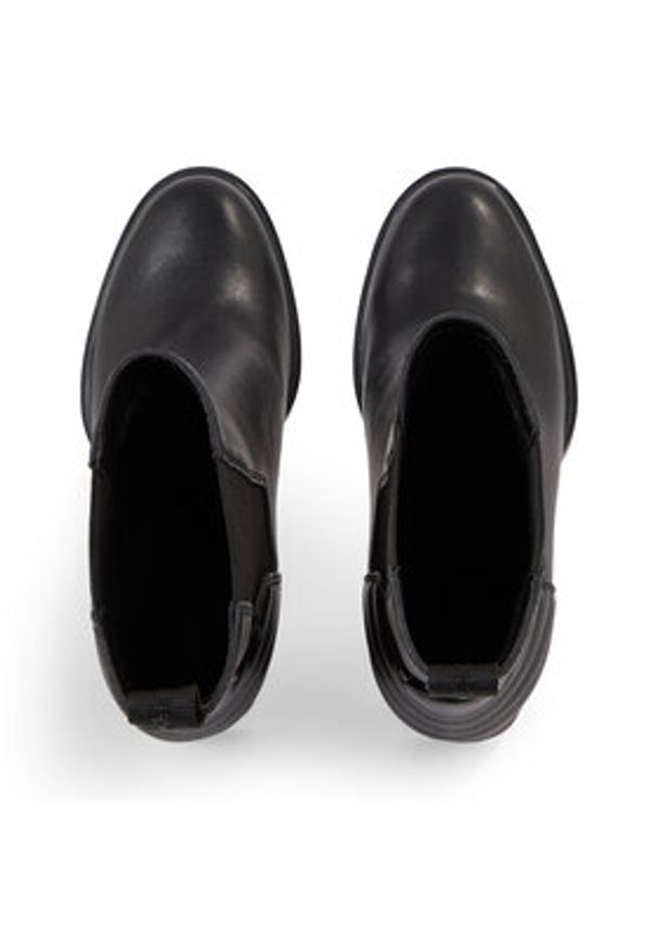 Calvin Klein Jeans Botki Platform Chelsea Lth Wn YW0YW01140 Czarny. Kolor: czarny. Materiał: skóra. Obcas: na platformie