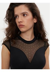 Pieces Body Rita 17153372 Czarny Slim Fit. Kolor: czarny. Materiał: syntetyk #4