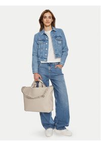 Calvin Klein Jeans Torebka Ultralight Slim Tote34 Pu K60K612230 Beżowy. Kolor: beżowy #5