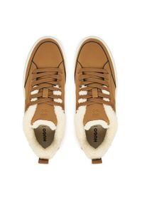 Hugo - HUGO Sneakersy Lyssa Tenn 50552645 Brązowy. Kolor: brązowy. Materiał: skóra #6