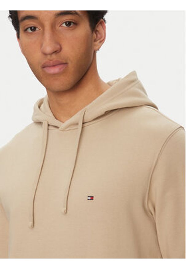 TOMMY HILFIGER - Tommy Hilfiger Bluza Essential MW0MW37235 Beżowy Regular Fit. Kolor: beżowy. Materiał: bawełna