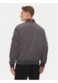 TOMMY HILFIGER - Tommy Hilfiger Kurtka bomber MW0MW35658 Szary Regular Fit. Kolor: szary. Materiał: syntetyk #6