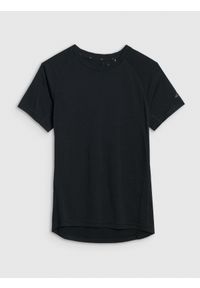 4f - 4F Koszulka trekkingowa z wełną merino damska - czarna XL. Kolor: czarny. Materiał: wełna