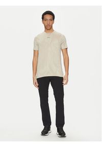 BOSS T-Shirt Desert Active 50537755 Beżowy Regular Fit. Kolor: beżowy. Materiał: syntetyk