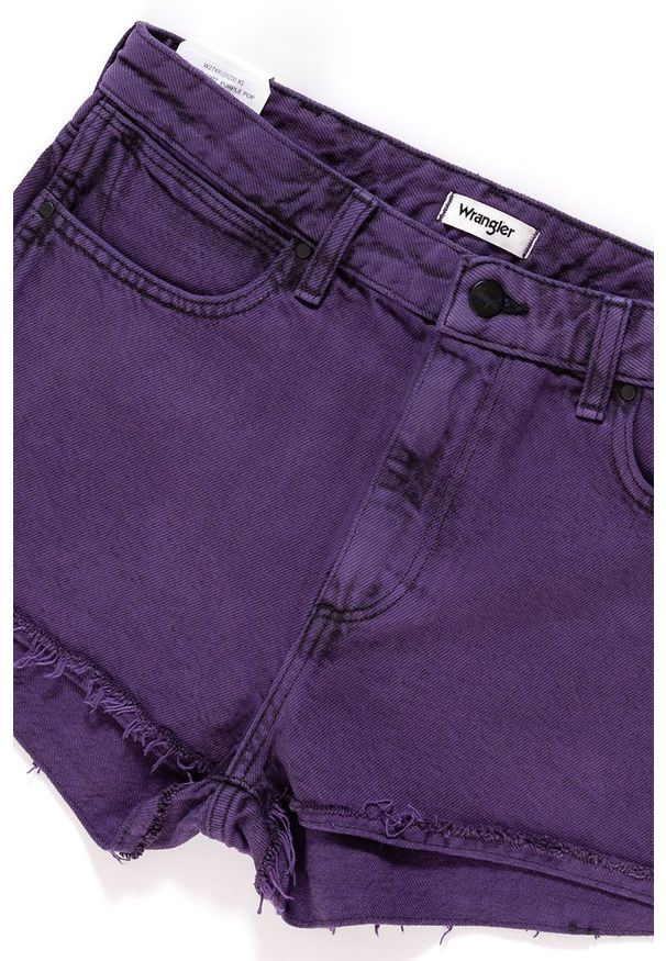 Wrangler - DAMSKIE SPODENKI WRANGLER THE SHORT PURPLE POP W27XRJ202 112128206
