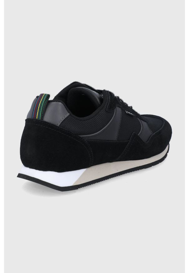 PS PAUL SMITH - PS Paul Smith Buty kolor czarny. Nosek buta: okrągły. Zapięcie: sznurówki. Kolor: czarny. Materiał: guma