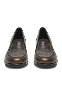 Rieker Półbuty L5351-90 Złoty. Kolor: złoty. Materiał: skóra #3