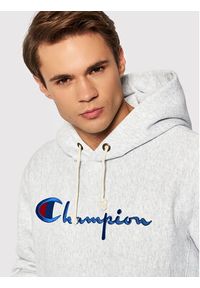 Champion Bluza Script Logo 216499 Szary Regular Fit. Kolor: szary. Materiał: bawełna #4