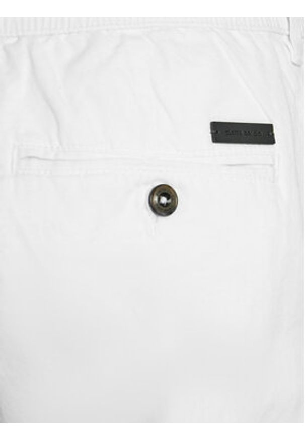 Pierre Cardin Szorty materiałowe C3 34770/000/5002 Écru Regular Fit. Materiał: len, bawełna