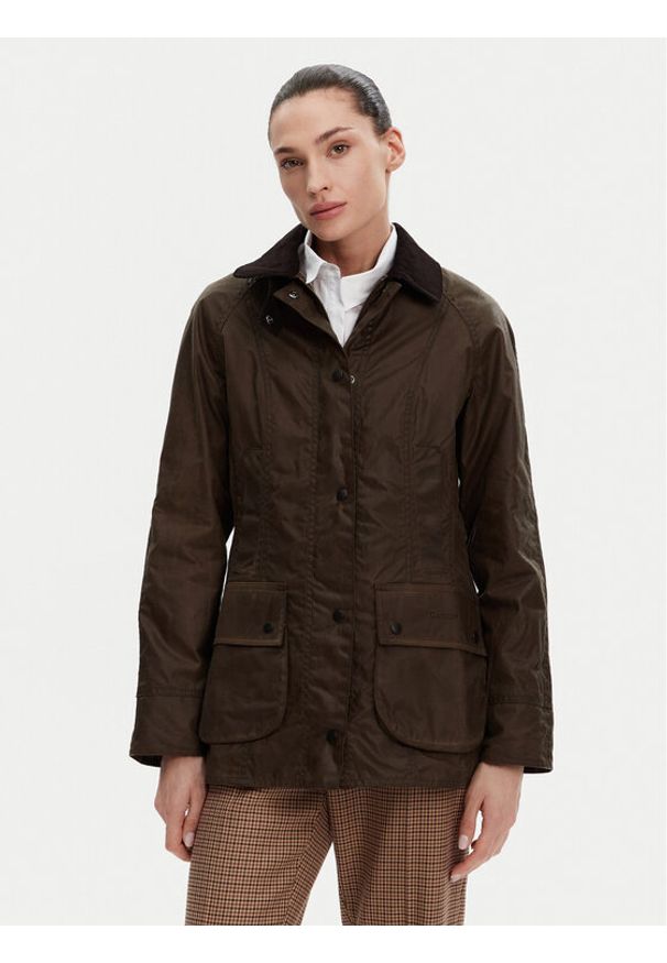 Barbour Kurtka przejściowa Beadnell LWX0667BR31 Brązowy Regular Fit. Kolor: brązowy. Materiał: bawełna