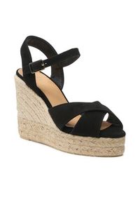 Castañer Espadryle Blaudell/8ed/007 021746-100 Czarny. Kolor: czarny. Materiał: skóra #6