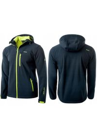 Kurtka męska Elbrus Iver Softshell wodoodporna. Kolor: żółty, niebieski, wielokolorowy. Materiał: softshell