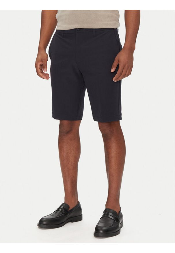 BOSS Szorty materiałowe S_Commuter_10.5 Inch 50540337 Granatowy Slim Fit. Kolor: niebieski. Materiał: syntetyk