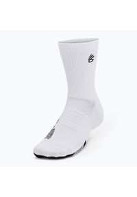 Skarpety męskie Under Armour Curry AD Playmaker 1P Mid. Kolor: biały. Sport: turystyka piesza