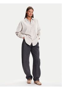 Vero Moda Koszula Sanne 10317194 Beżowy Oversize. Kolor: beżowy. Materiał: syntetyk #3