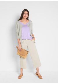 bonprix - Długi shirt z miękkiej wiskozy (2 szt.). Typ kołnierza: dekolt w serek. Kolor: fioletowy. Materiał: wiskoza. Długość: długie #2