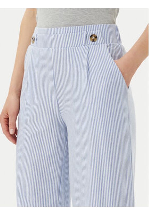 JDY Spodnie materiałowe Nelli 15345574 Niebieski Wide Leg. Kolor: niebieski. Materiał: bawełna
