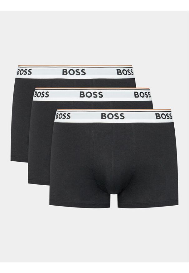 BOSS - Boss Komplet 3 par bokserek Power 50475274 Czarny. Kolor: czarny. Materiał: bawełna
