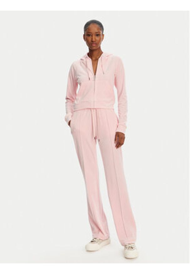 Juicy Couture Spodnie dresowe Tina JCAPW045 Różowy Regular Fit. Kolor: różowy. Materiał: syntetyk
