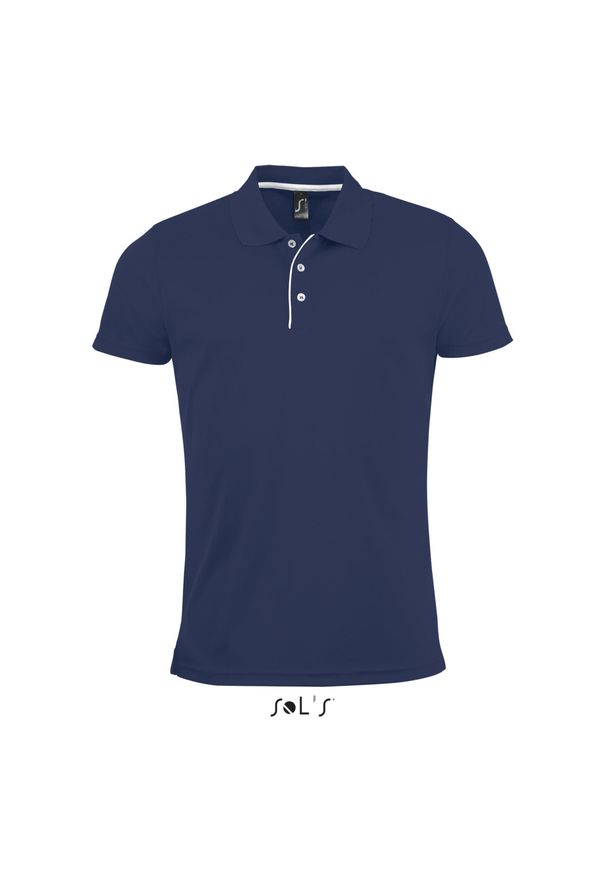 SOL'S - Polo Sol's Performer. Typ kołnierza: polo. Kolor: niebieski