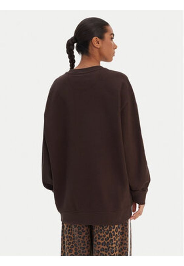 Adidas - adidas Bluza Essentials KD9120 Brązowy Oversize. Kolor: brązowy. Materiał: bawełna