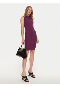 Marciano Guess Sukienka dzianinowa 4YGK0A 5718Z Bordowy Bodycon Fit. Kolor: czerwony. Materiał: wiskoza. Typ sukienki: bodycon #5