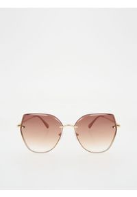 Reserved - Okulary przeciwsłoneczne - oliwkowy. Kolor: oliwkowy #1