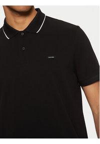 Calvin Klein Polo K10K114141 Czarny Regular Fit. Typ kołnierza: polo. Kolor: czarny. Materiał: bawełna #5