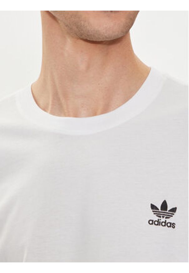 Adidas - adidas T-Shirt Trefoil Essentials IZ2098 Biały Regular Fit. Kolor: biały. Materiał: bawełna